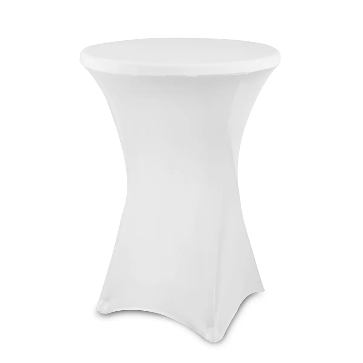 Bílý vysoký skládací stůl 80 cm – Židle a stoly