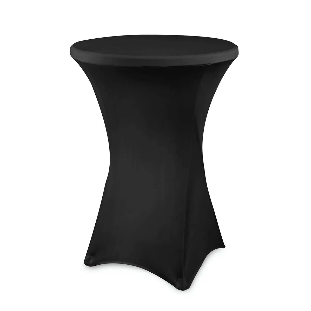 Černý vysoký skládací stůl 80 cm – Židle a stoly