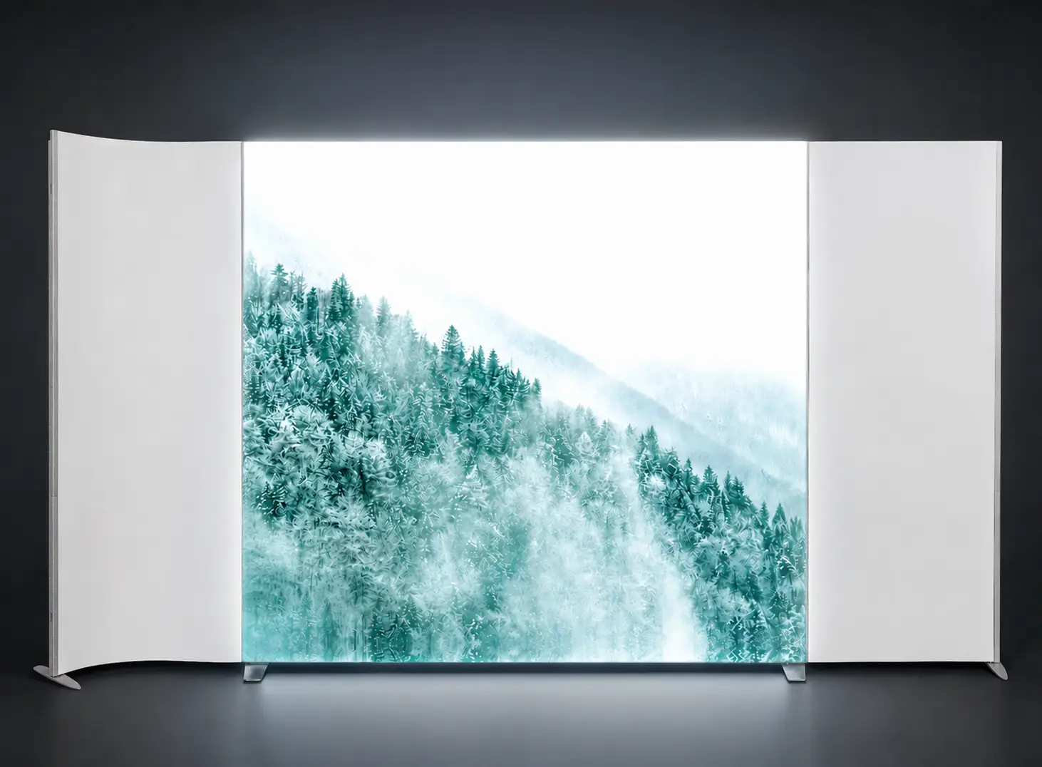 ISOframe Lightbox jako světelný prvek v kompletní výstavní expozici