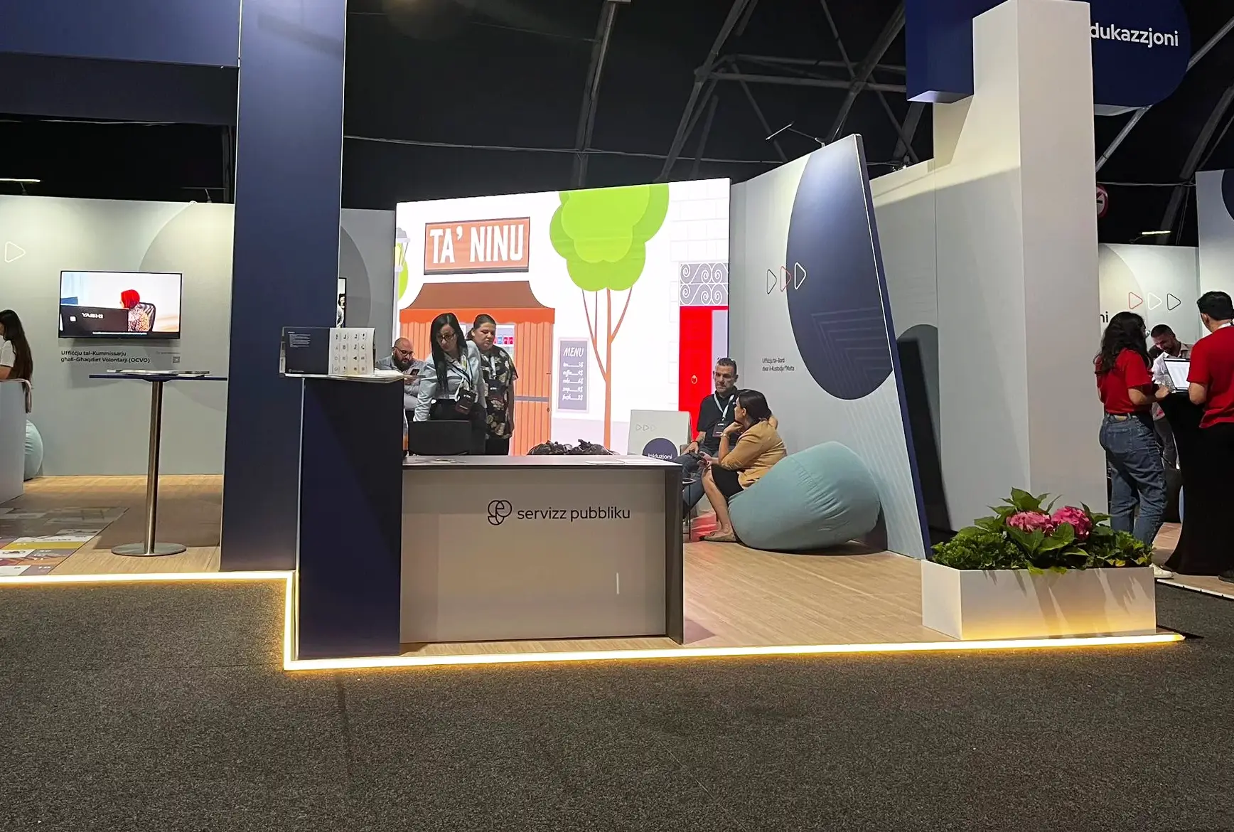 Mobilní podlaha Stand-ON vymezující prostor výstavního stánku